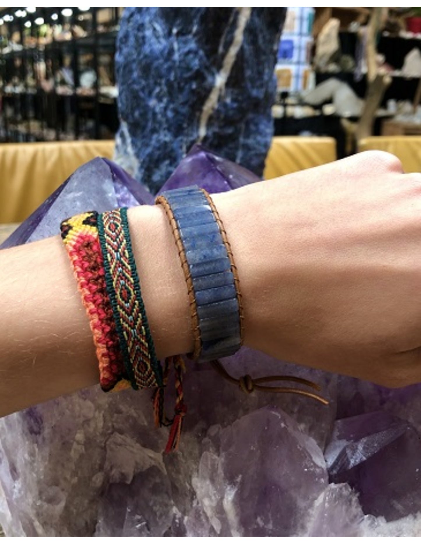 Image for blauwe-kwarts-leren-armband-gipsy-style_3.jpg