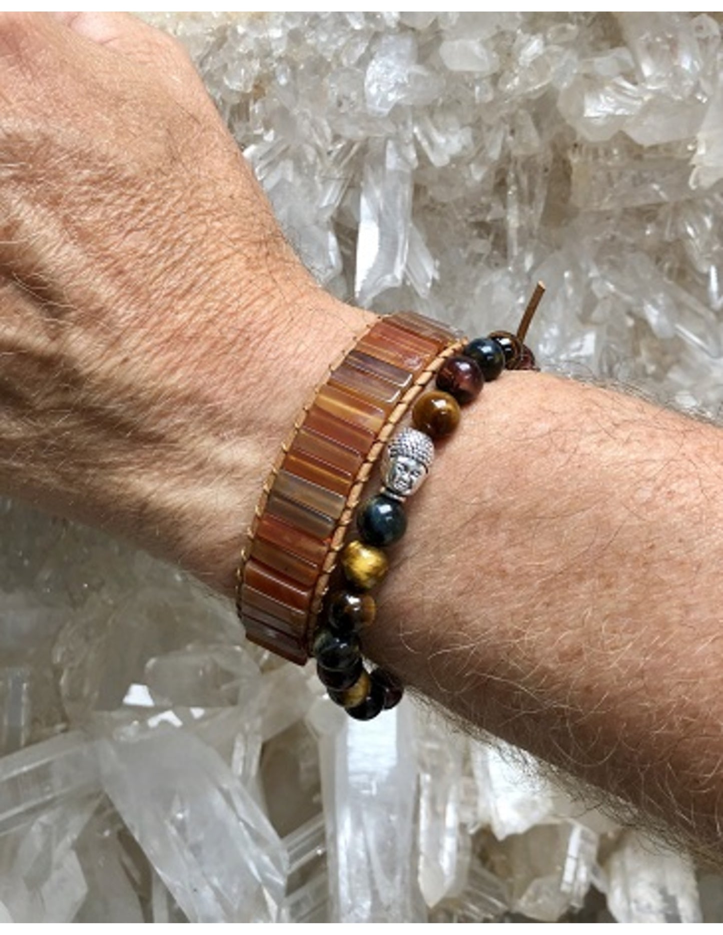 Image for carneool-leren-armband-gipsy-style_1.jpg