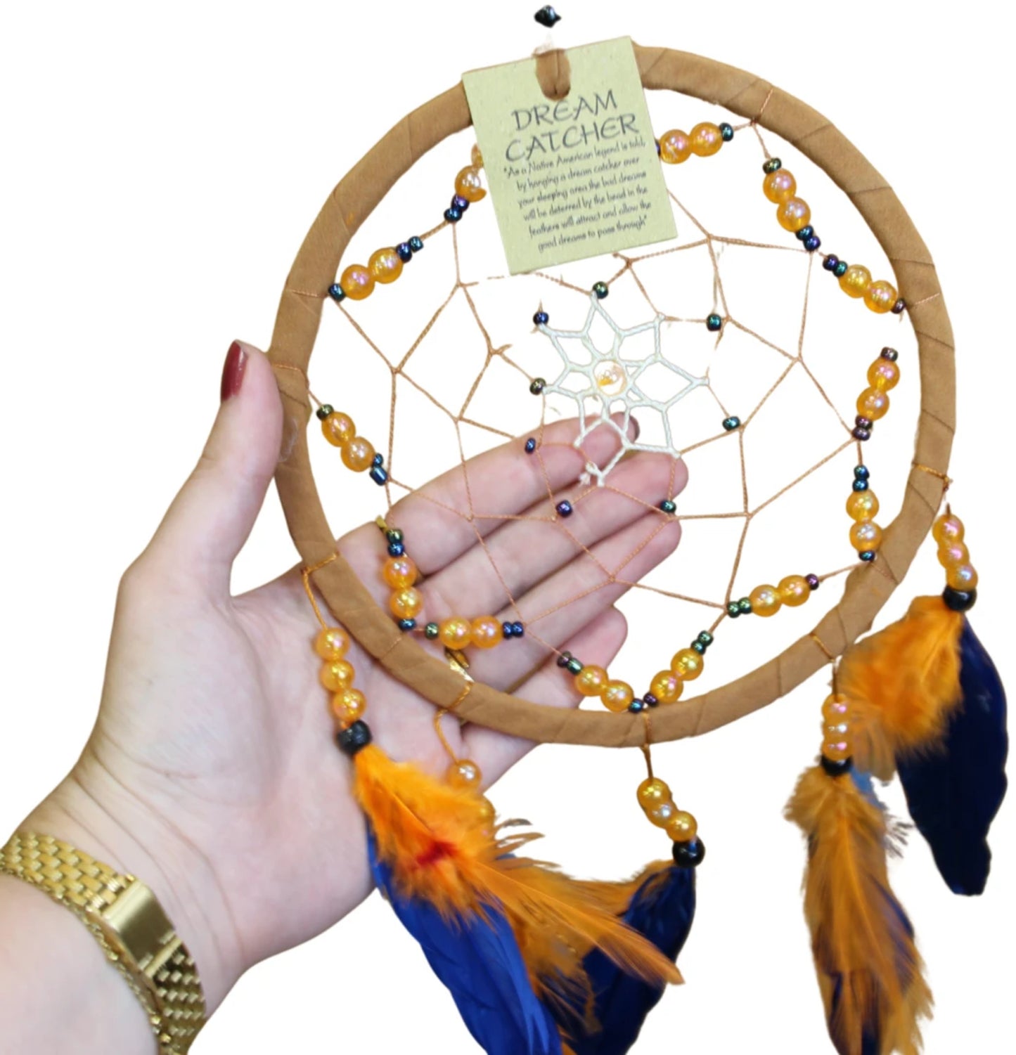 Image for dromenvanger-17-cm-ster-met-kralen-en-veren_3.jpg