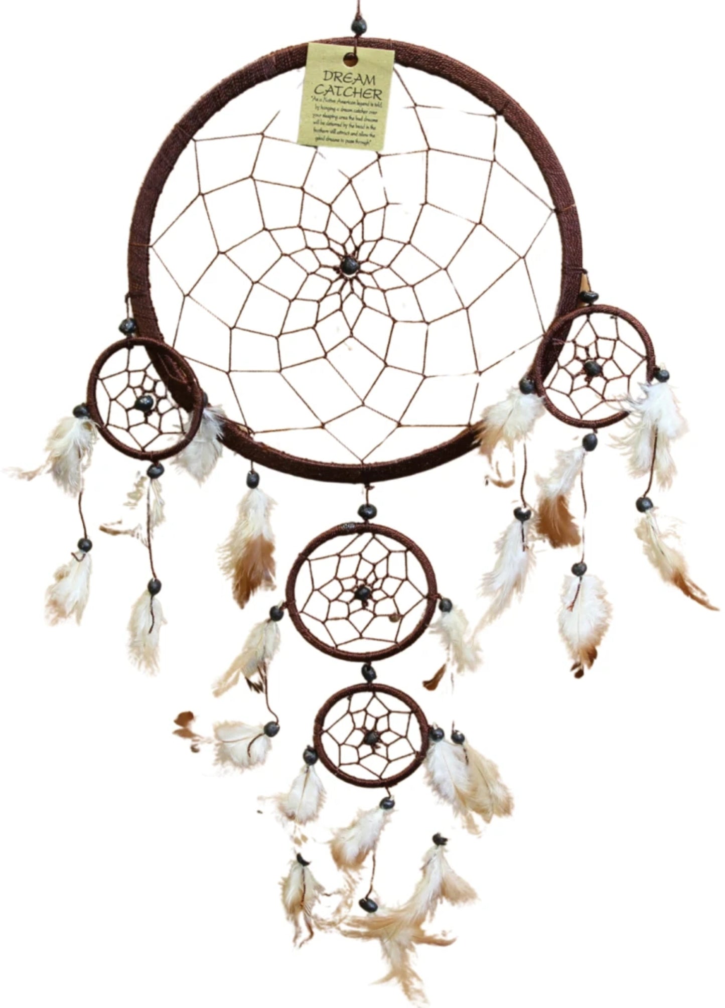 Image for dromenvanger-22-cm-bruin-alleen-veren.jpg