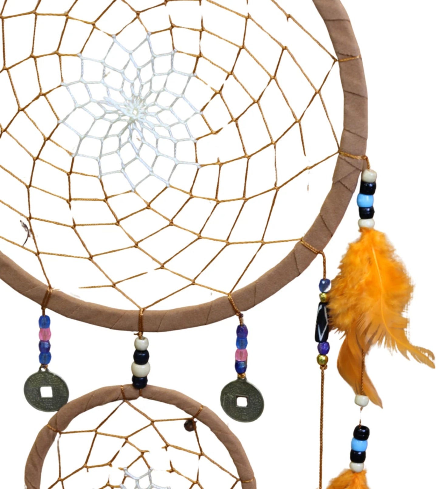 Image for dromenvanger-22-cm-bruinoranje-3-ringen-met-geluksmuntjes_2.jpg