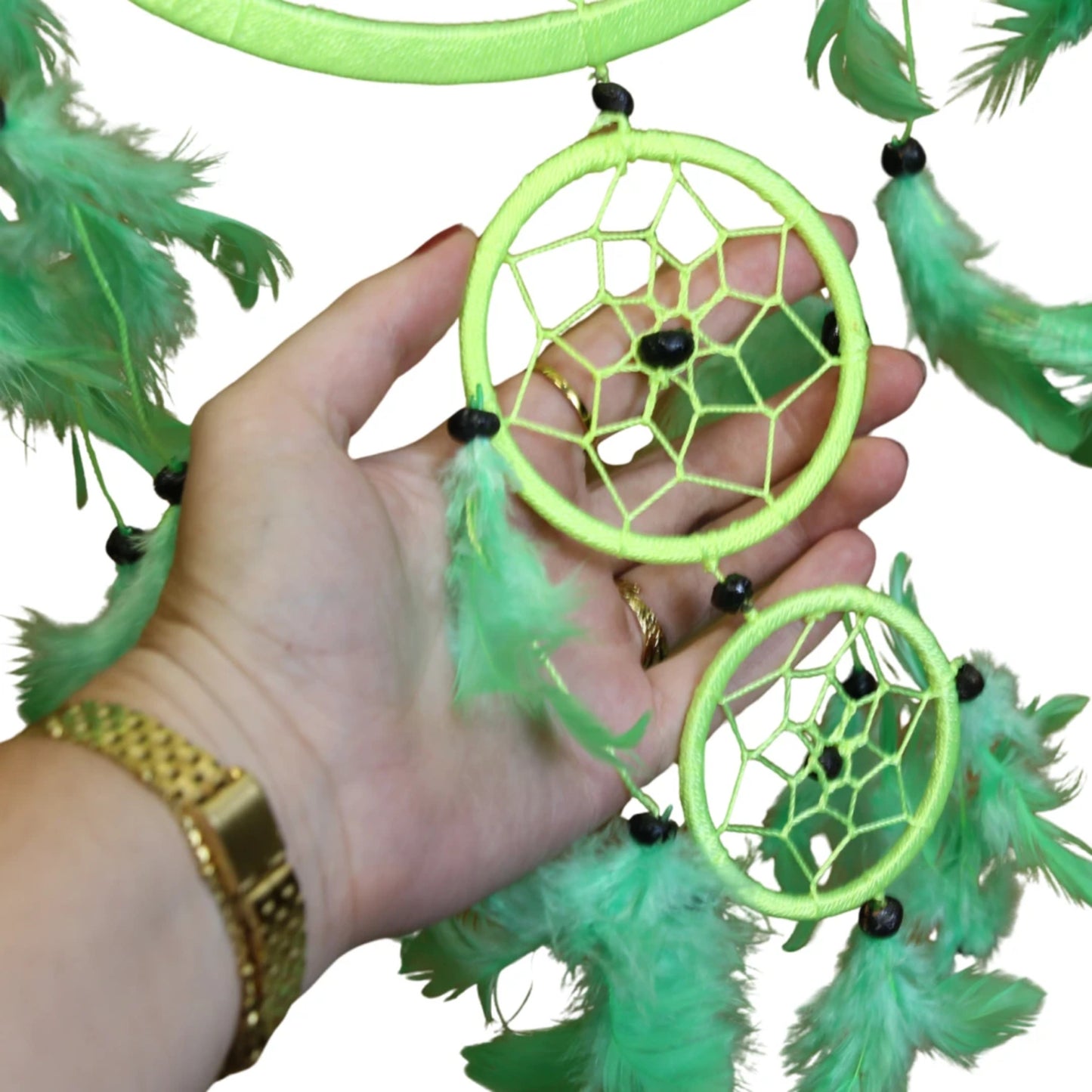 Image for dromenvanger-22cm-groen-veren_3.jpg