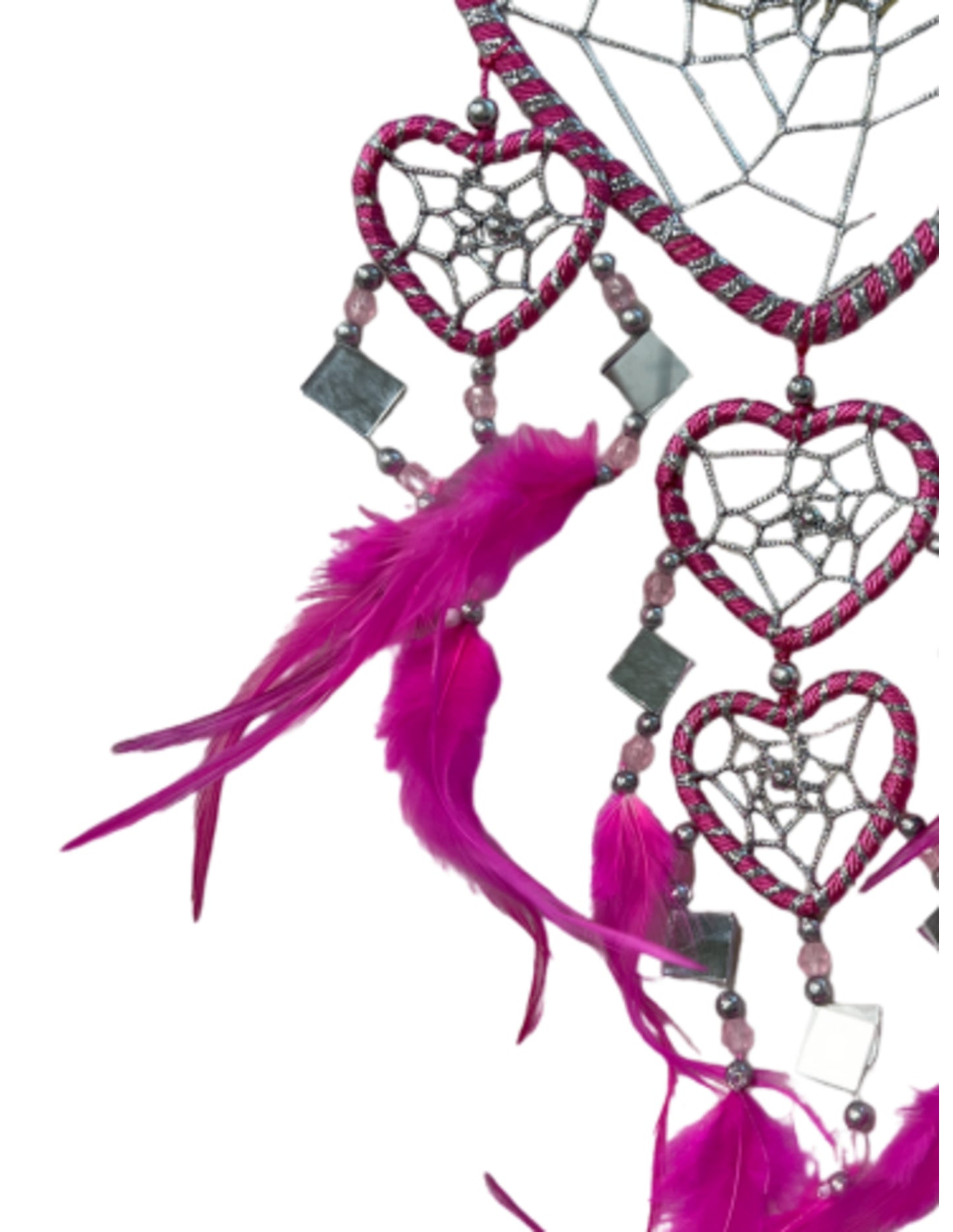 Image for dromenvanger-hartje-met-spiegels-roze-11-cm-dreamcatcher_2.jpg