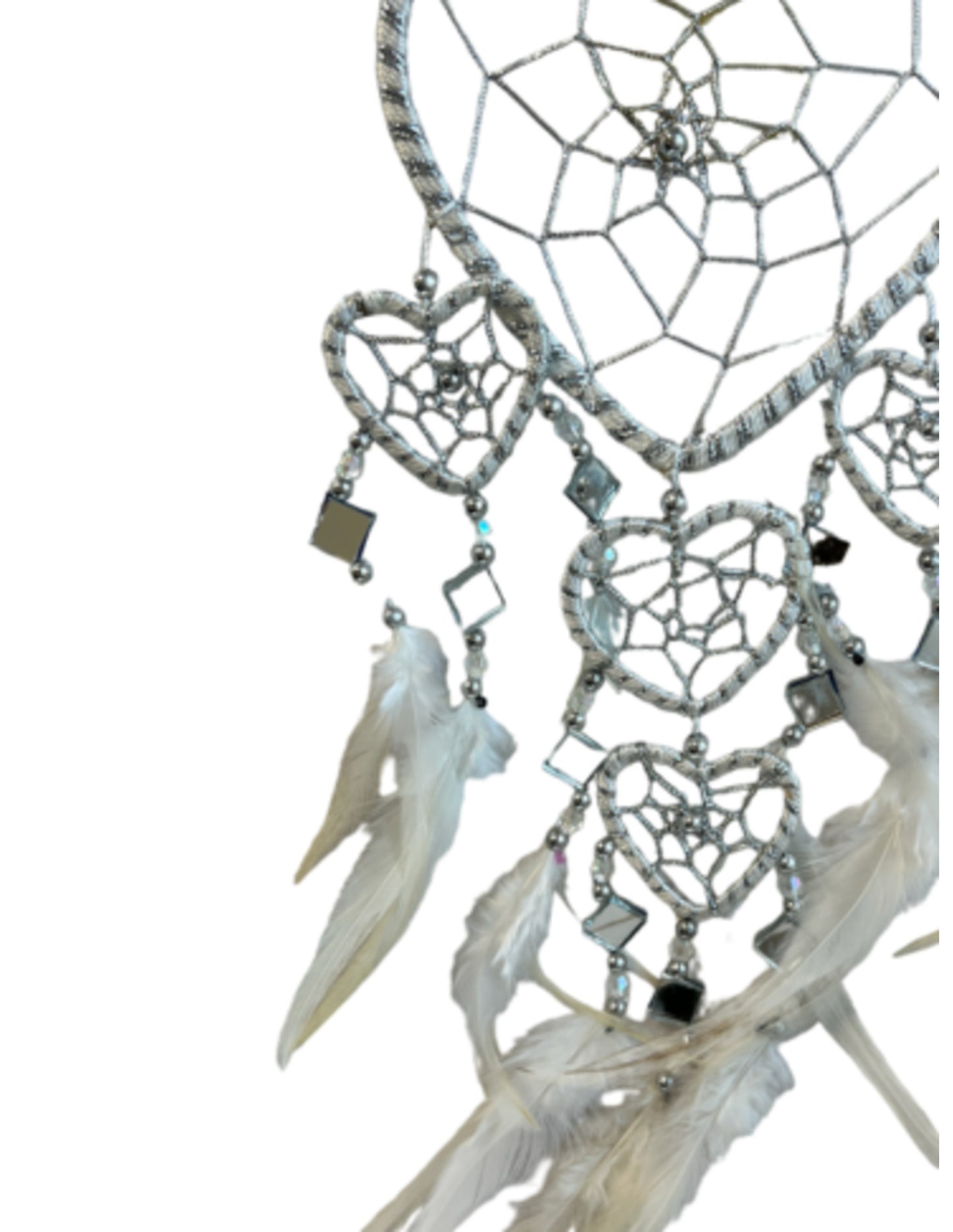 Image for dromenvanger-hartje-met-spiegels-wit-11-cm-dreamcatcher_2.jpg