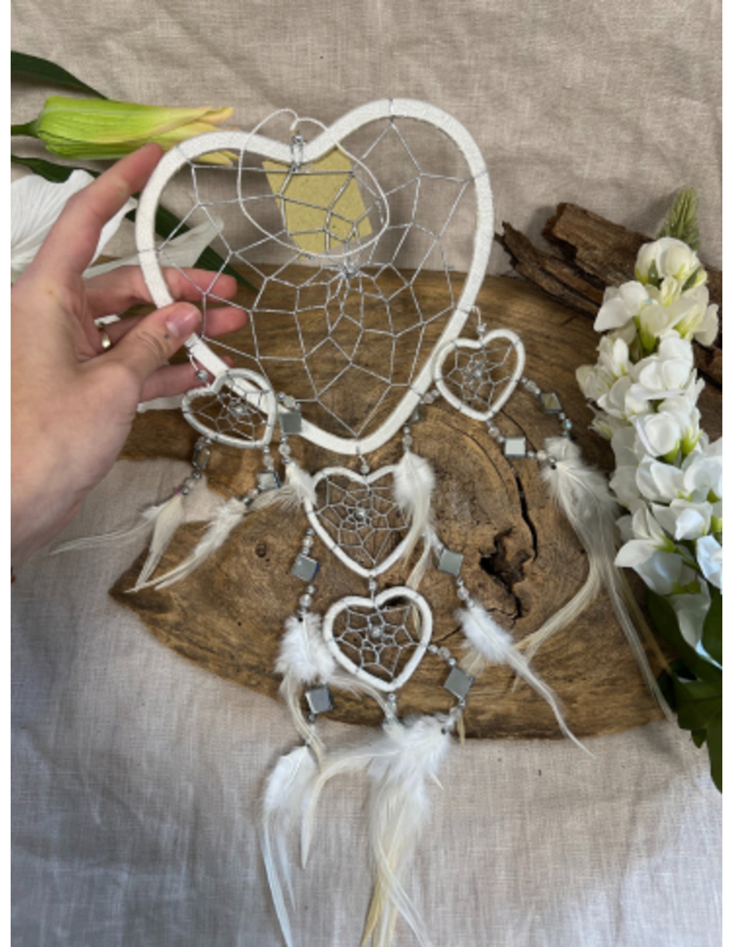 Image for dromenvanger-hartje-met-spiegels-wit-17-cm-dreamcatcher_2.jpg