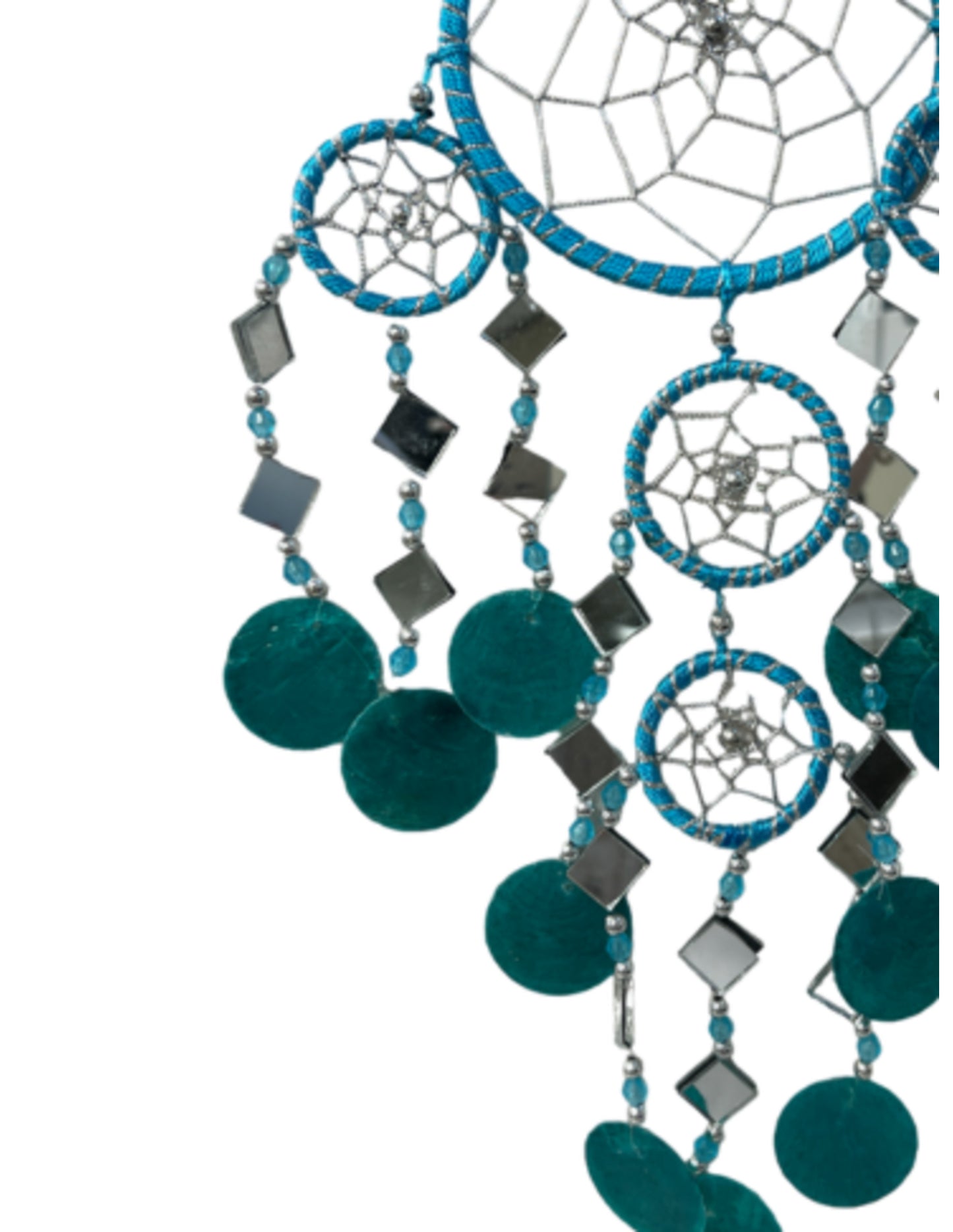 Image for dromenvanger-spiegel-schelp-11cm-turquoise_2.jpg