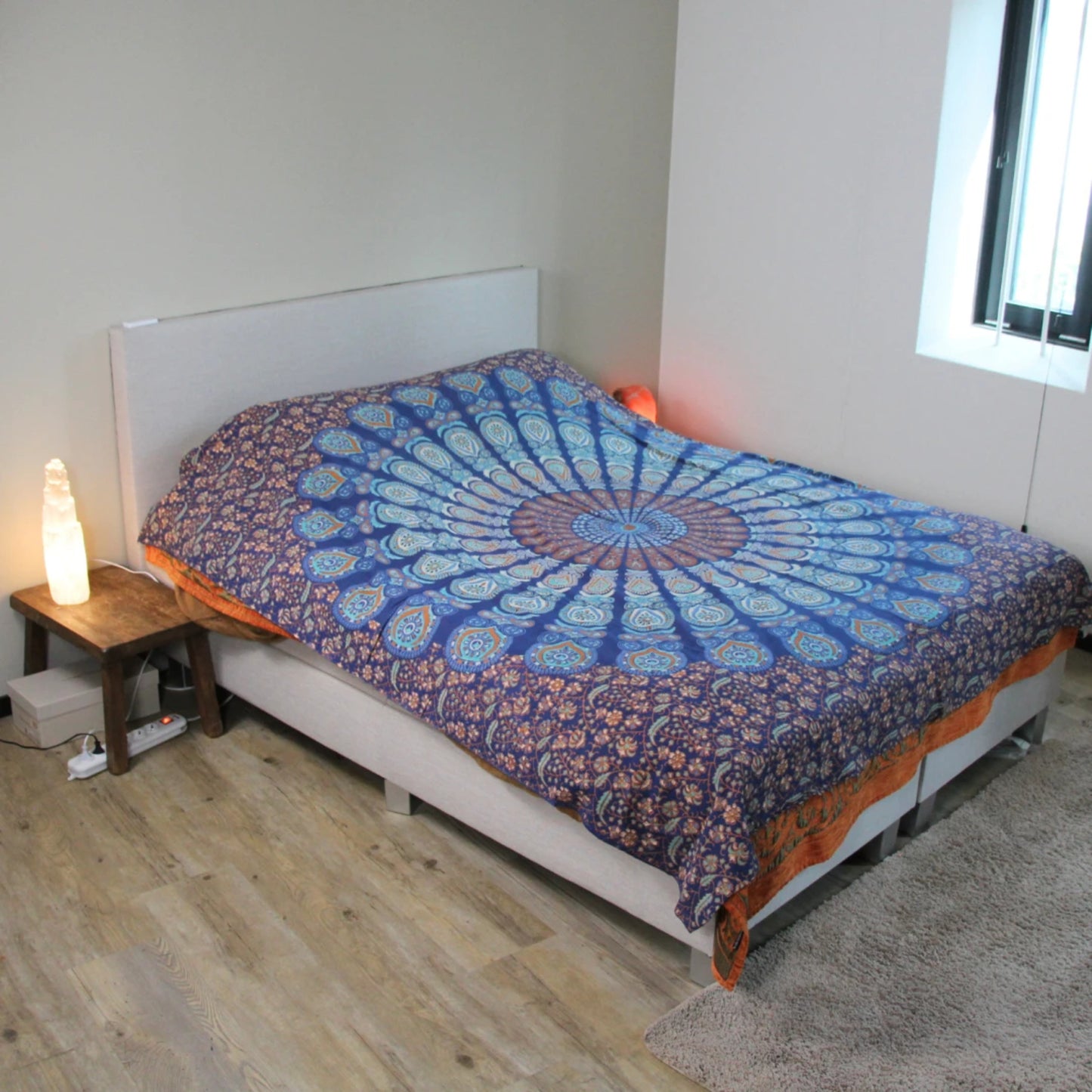 Image for grandfoulard-501-mandala-blauw-turquoise-en-oranje_1.jpg
