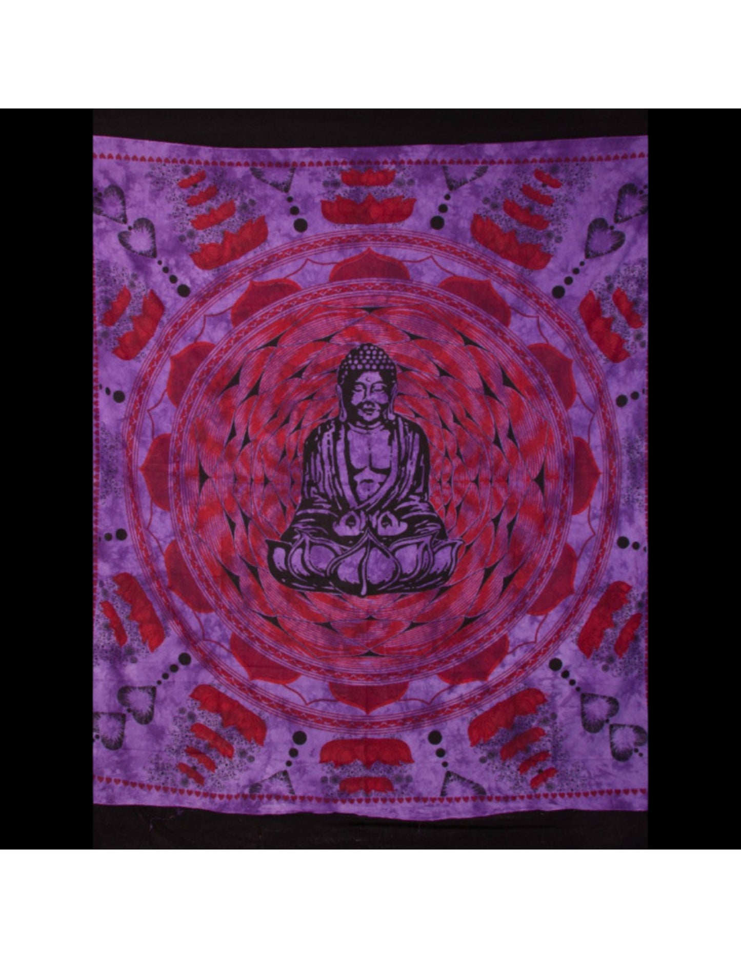 Image for grandfoullard-1-mandala-boeddha-paars_1.jpg