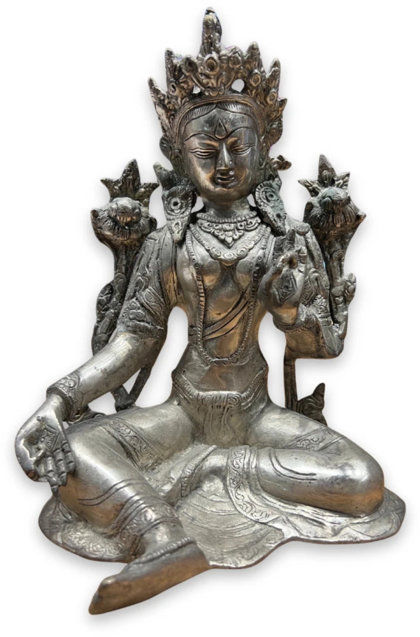 Image for groene-tara-bronzen-beeld-zilverkleurig.jpg