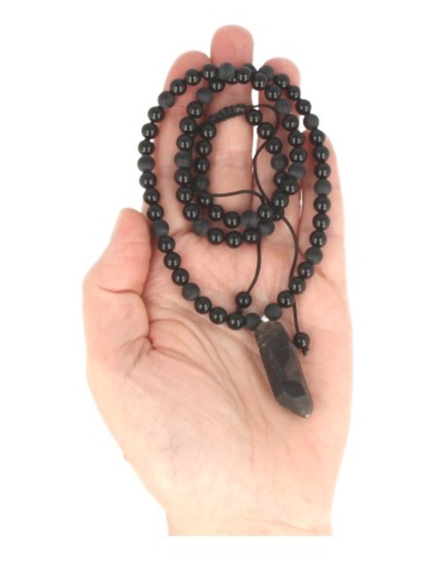 Image for obsidiaan-zwart-kralenketting-mannen-met-rookwarts-ruwe-punt_4.jpg