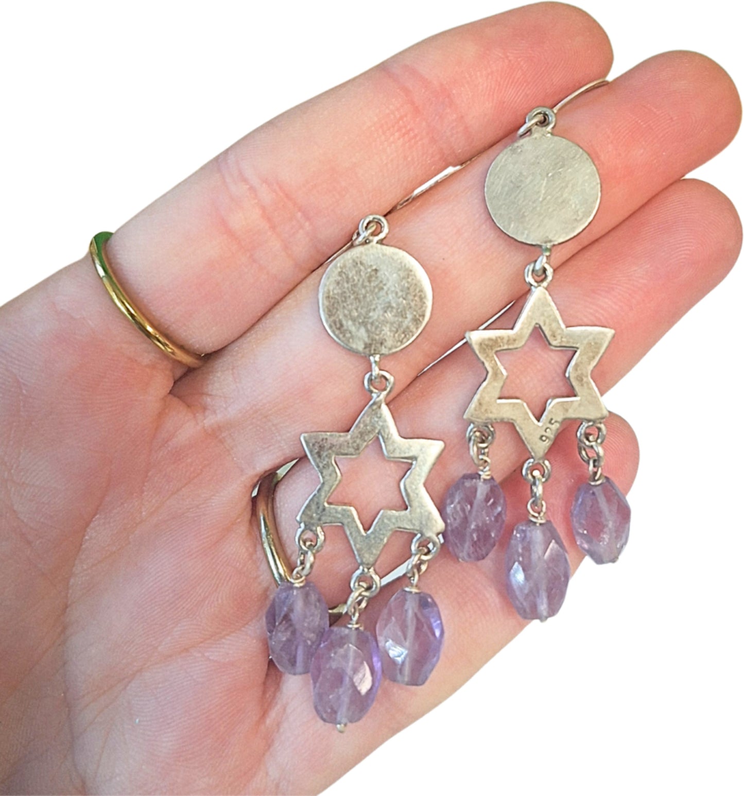 Image for oorbellen-zilver-amethist-ster-facet_2.jpg