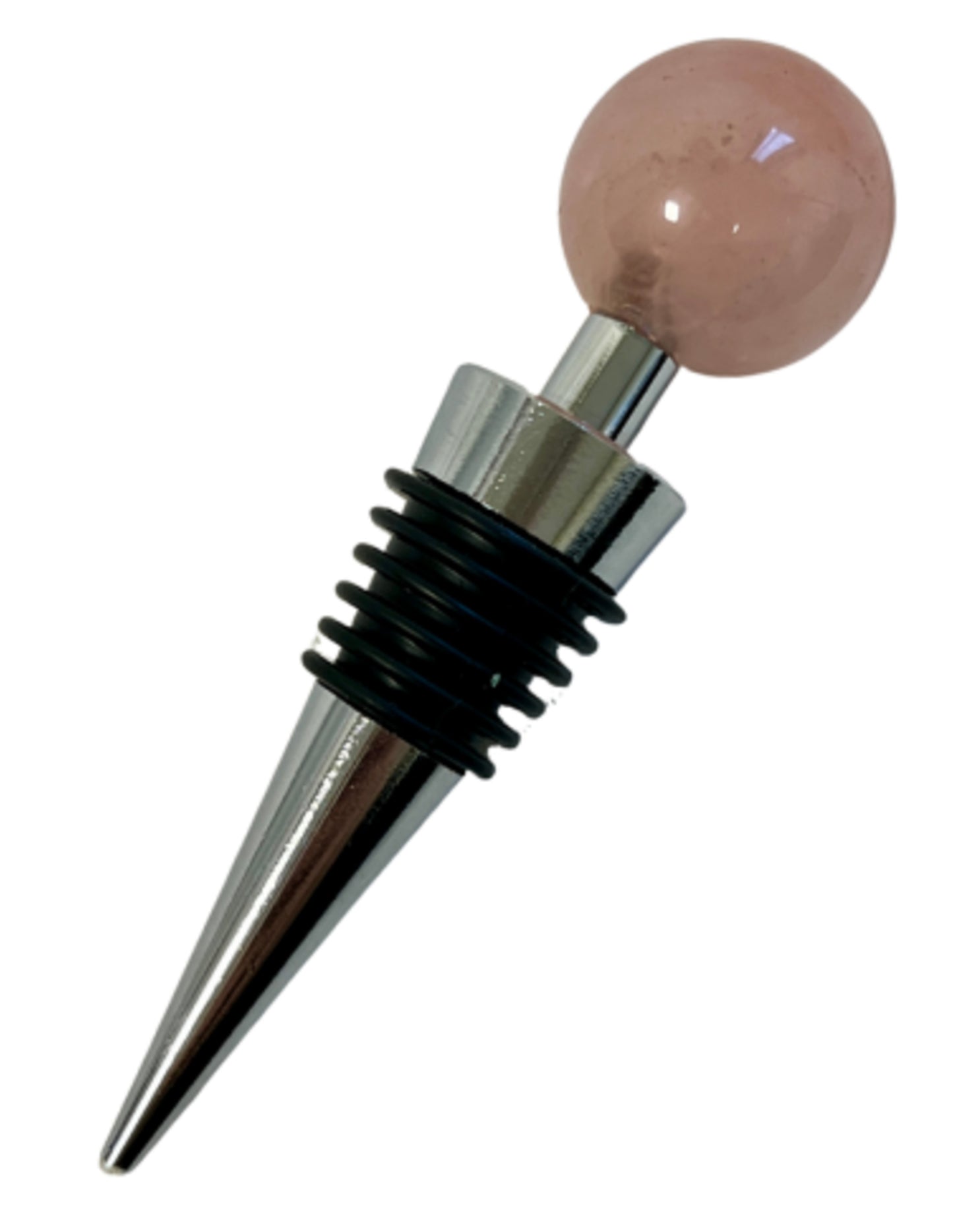 Image for roze-kwarts-wijnstopper-bol.jpg