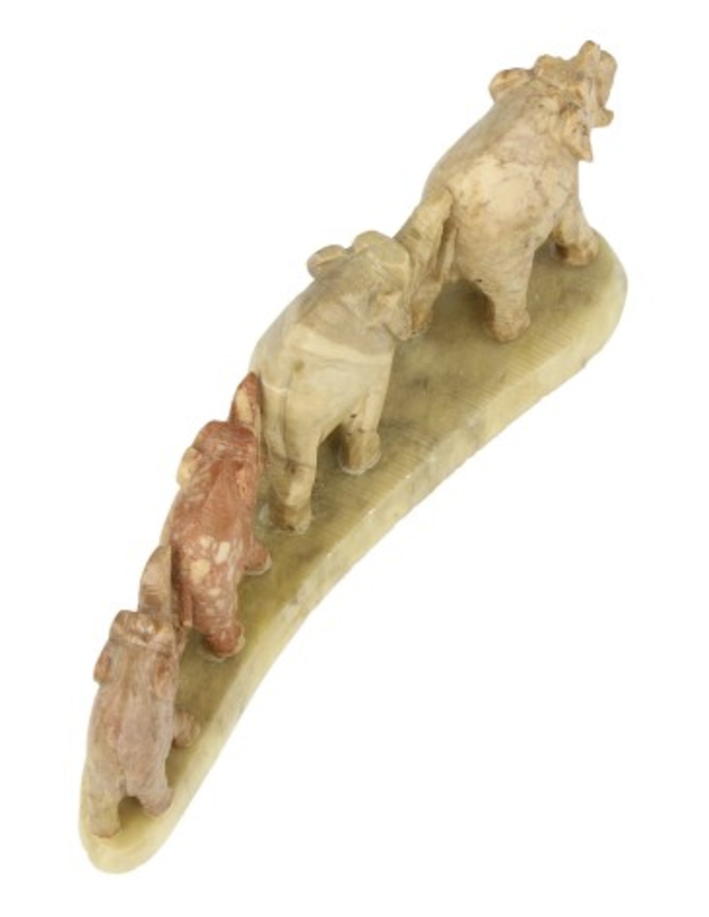 Image for speksteen-4-olifanten-op-strip-14-cm-groen_2.jpg