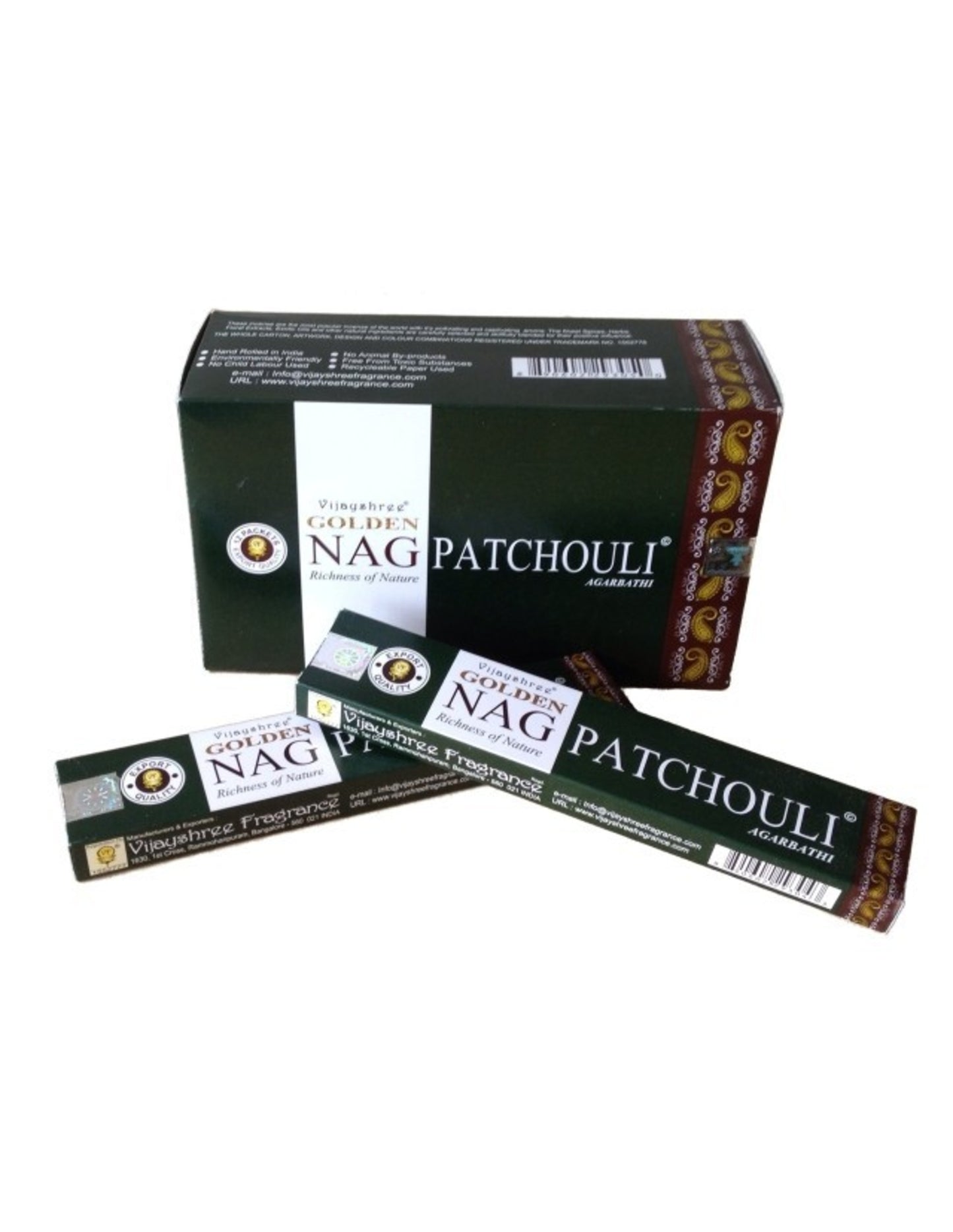 Image for vijayshree-golden-nag-patchouli-wierook-stokjes.jpg