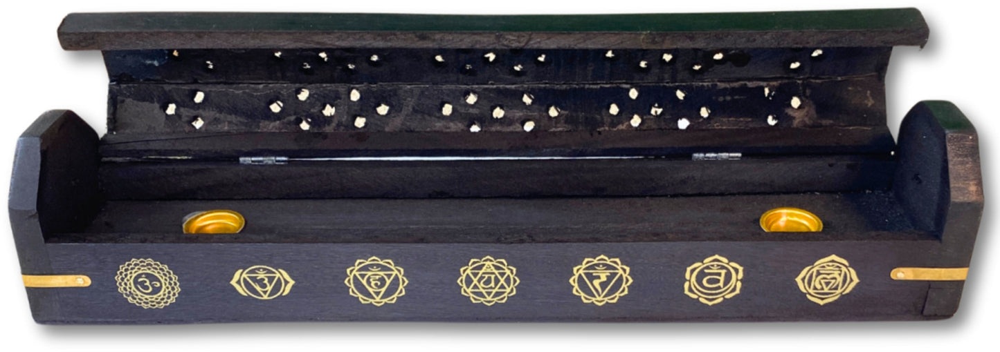 Image for wierookbrander-met-chakra-tekens-zwart-wierook-houder.jpg