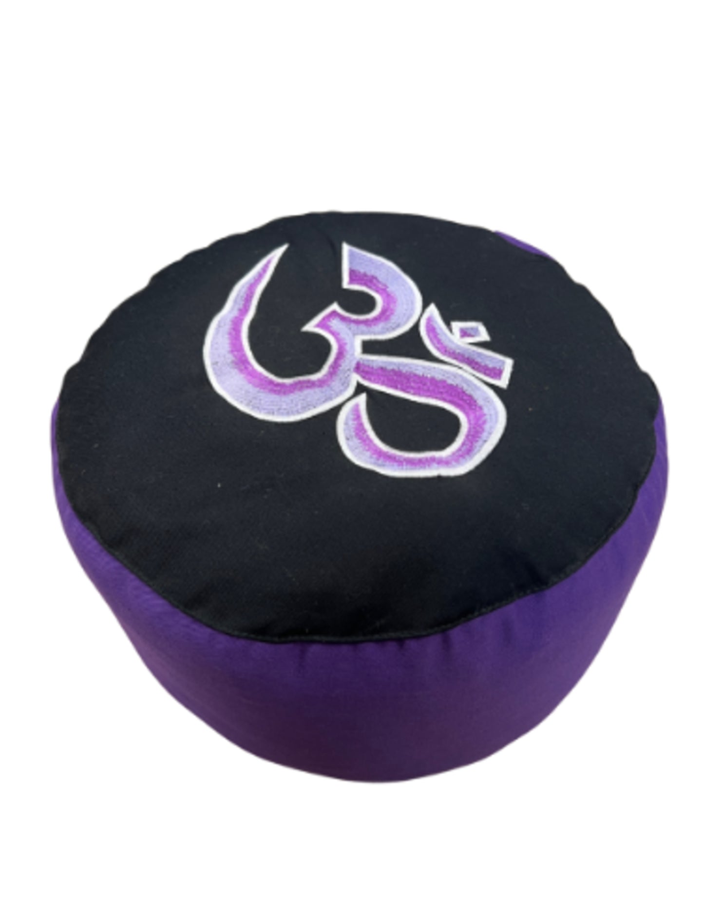 Image for yoga-styles-meditatiekussen-symbolic-ohm-groot-paars-op-zwart.jpg