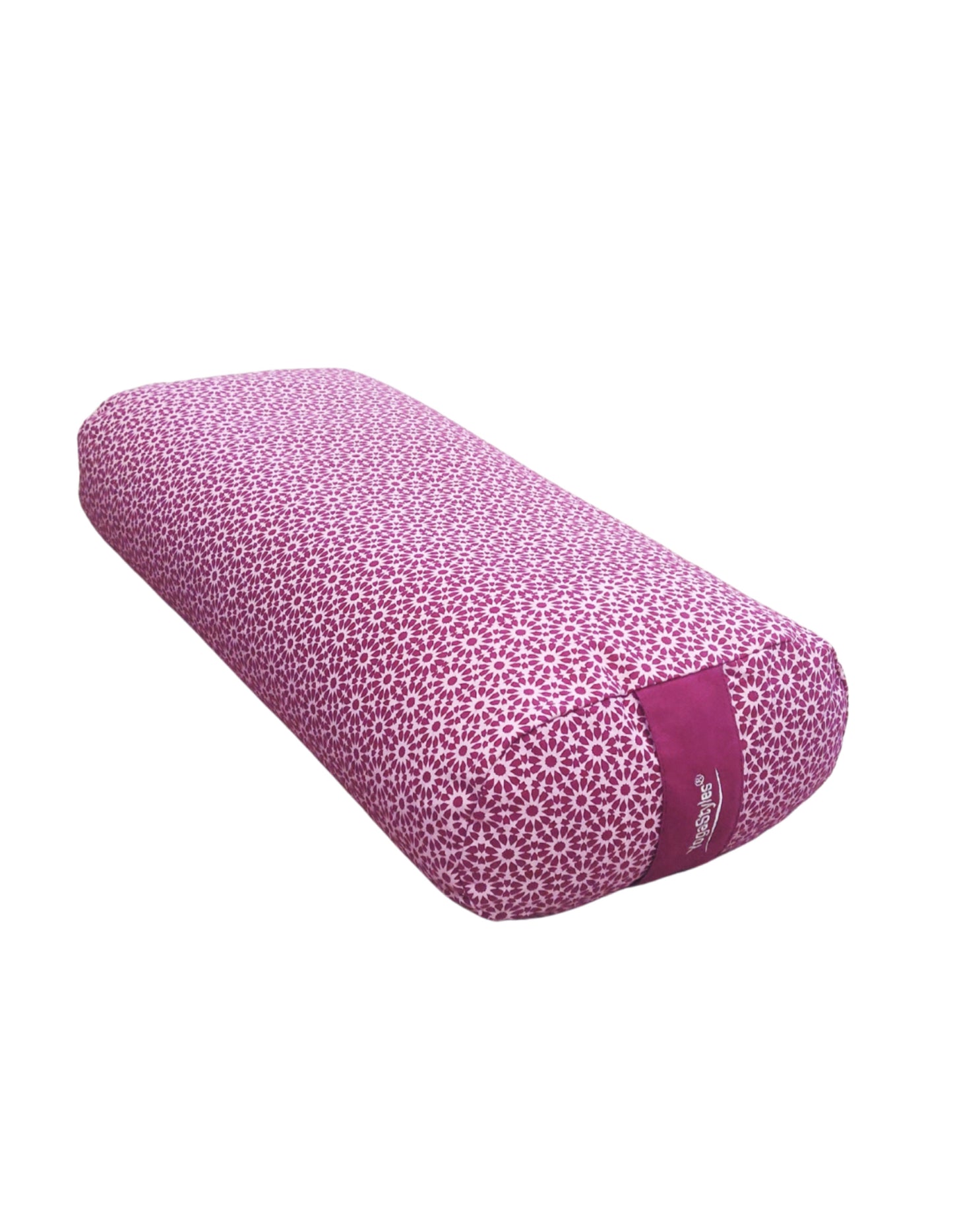 Image for yogastyles-bolster-ovaal-bordeaux-met-roze.jpg