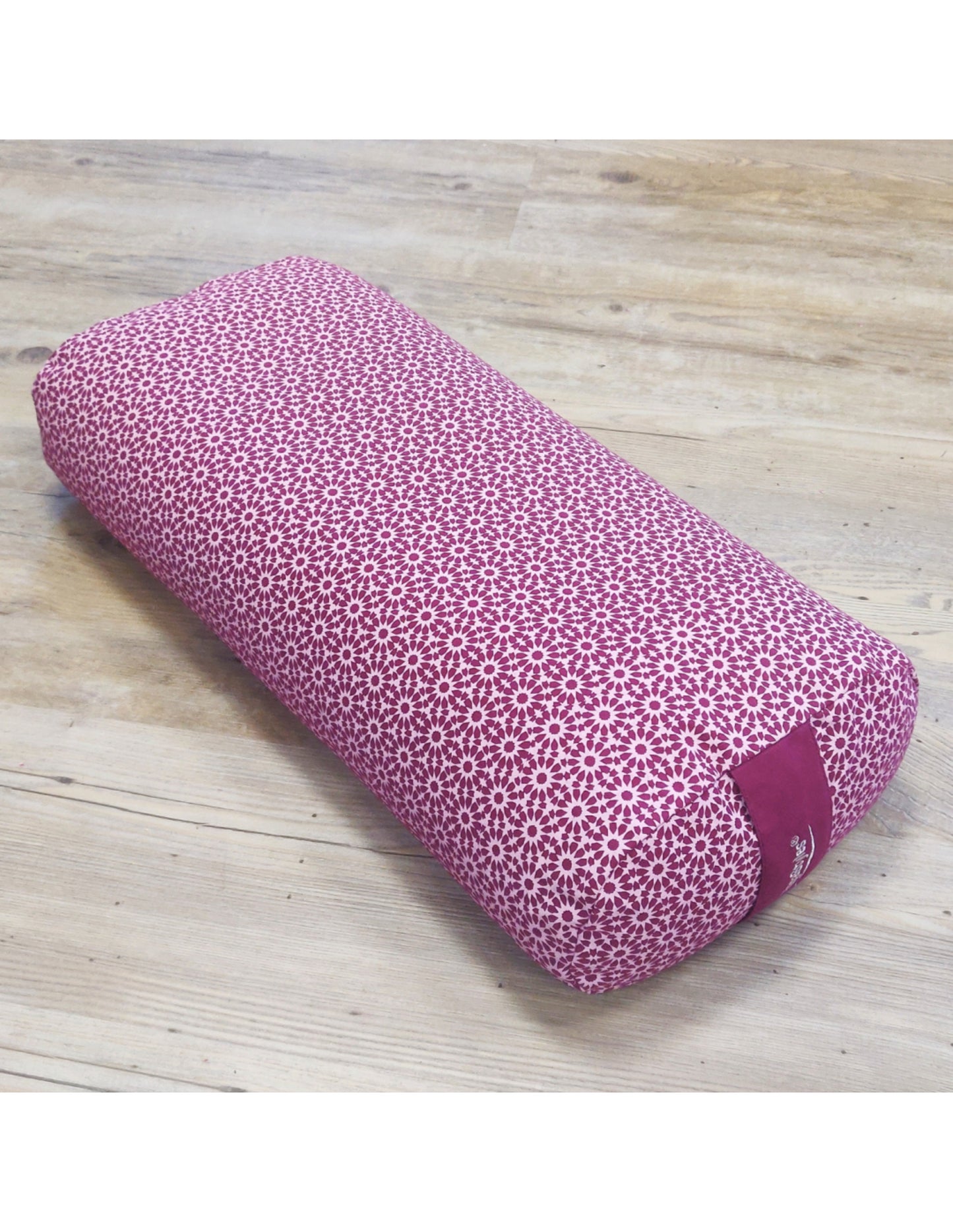 Image for yogastyles-bolster-ovaal-bordeaux-met-roze_2.jpg