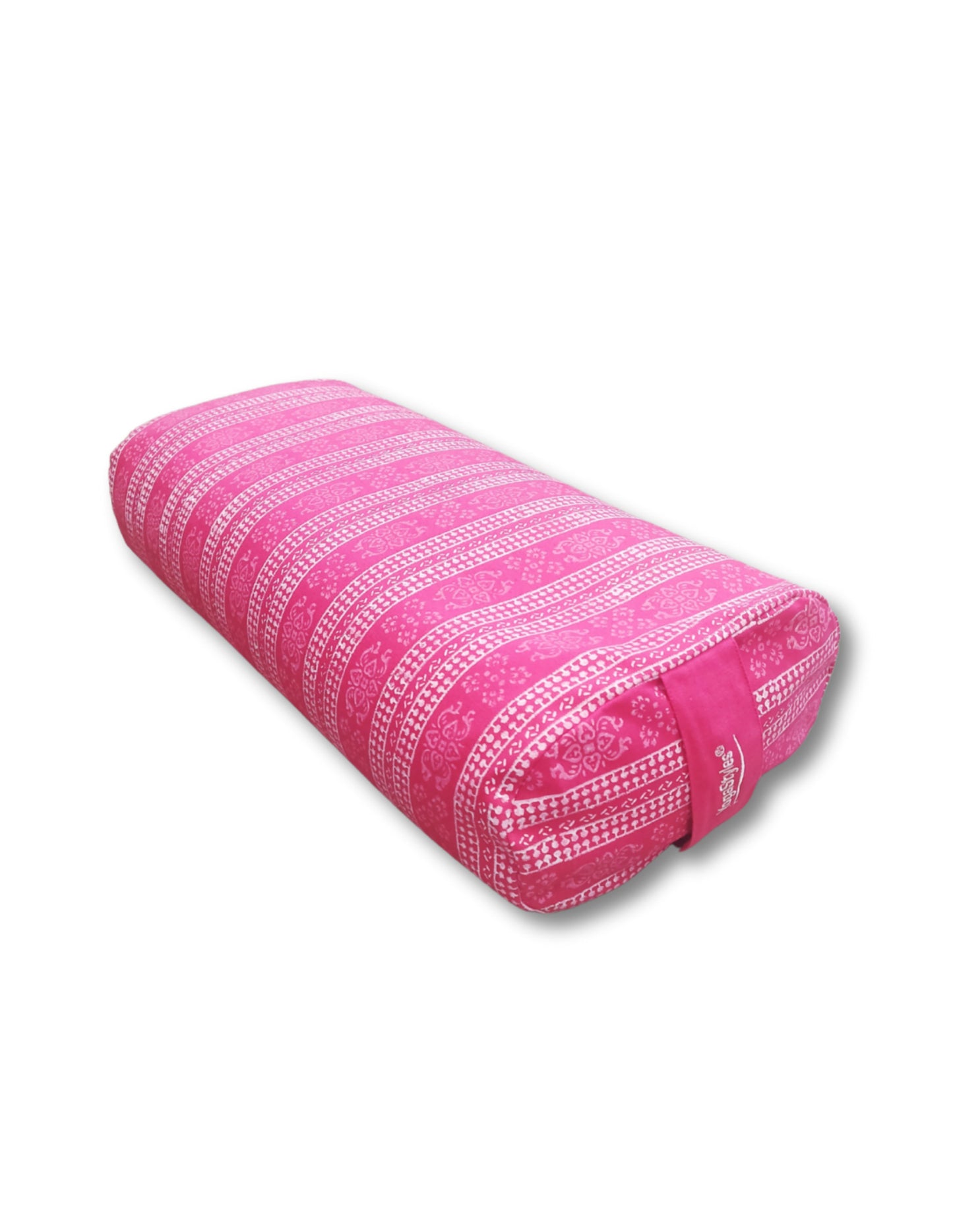 Image for yogastyles-bolster-ovaal-roze-wit.jpg