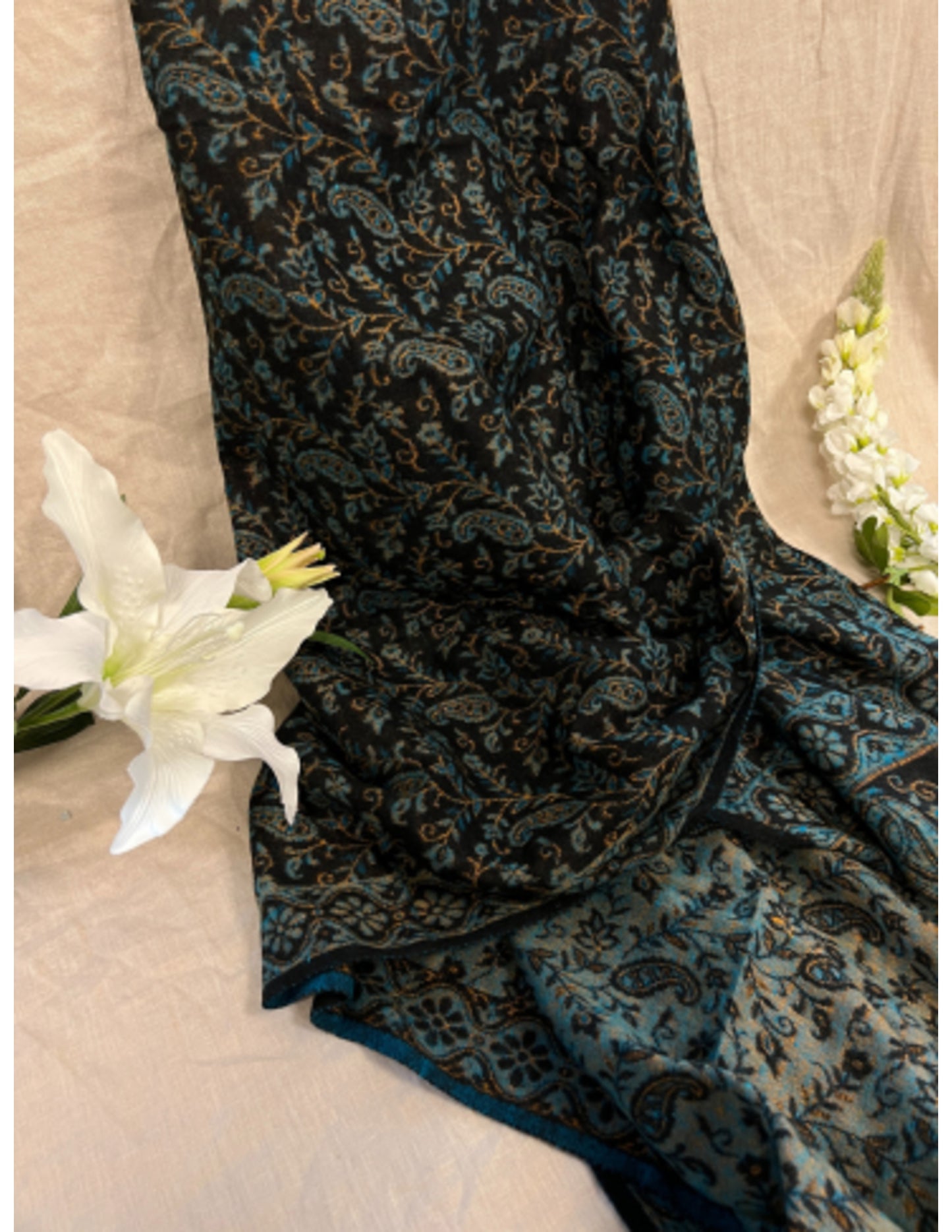 Image for yogastyles-meditatiedeken-121-zwartblauworanje_1.jpg