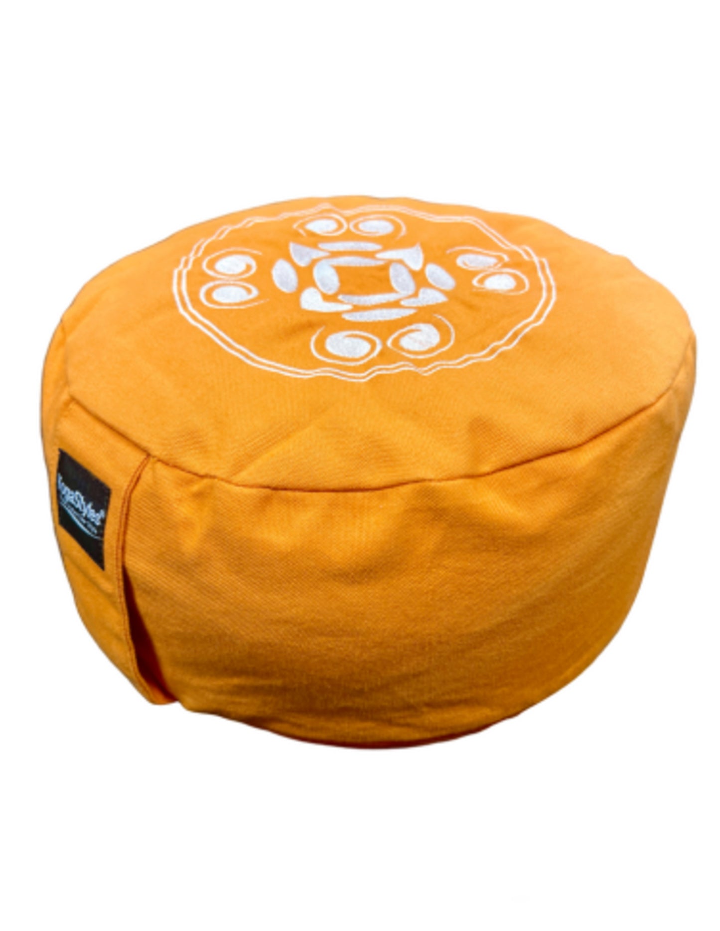 Image for yogastyles-meditatiekussen-rond-design-oranje-met-bolletjes.jpg