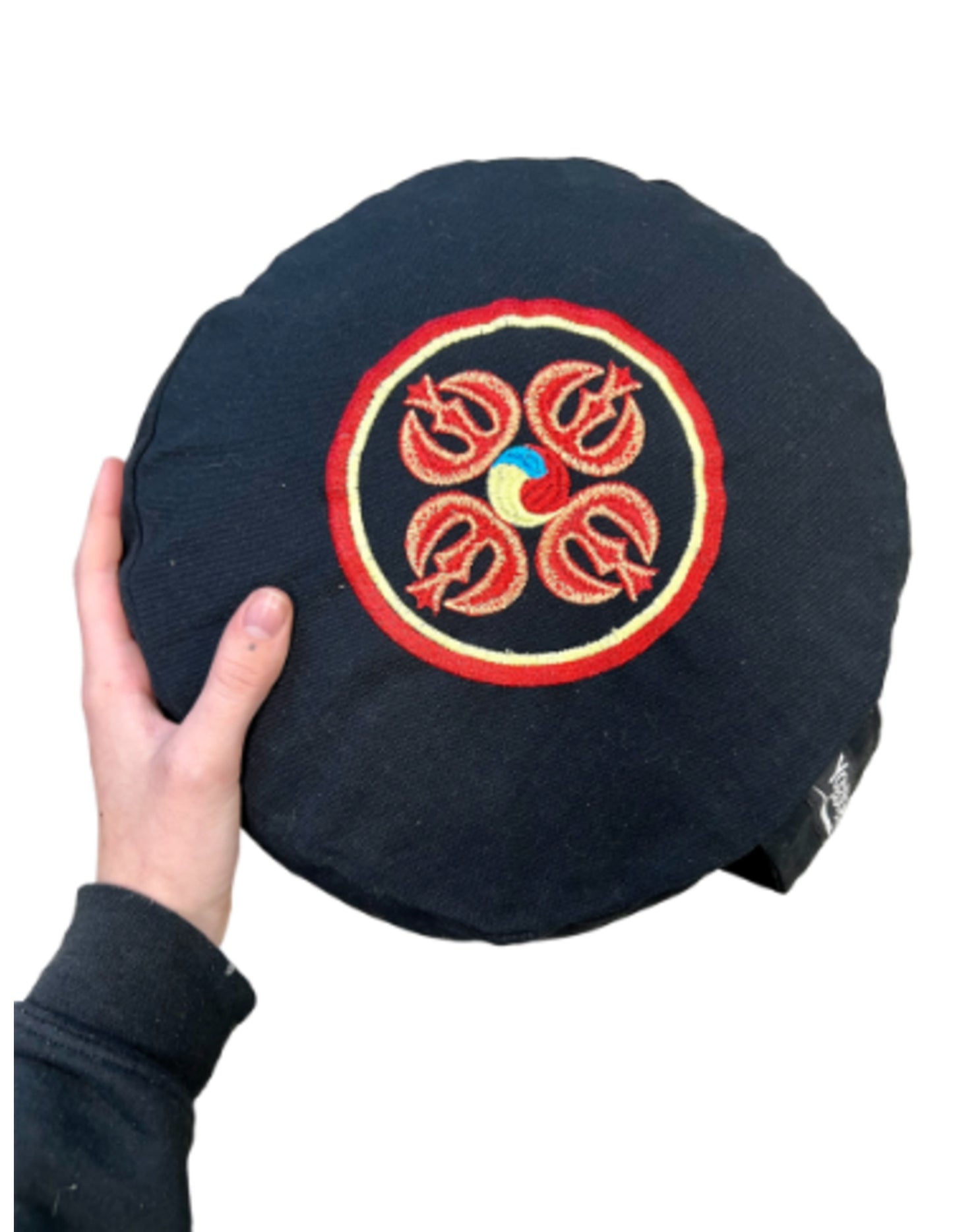 Image for yogastyles-meditatiekussen-symbolic-dubbele-vajra-zwart-rood_4.jpg