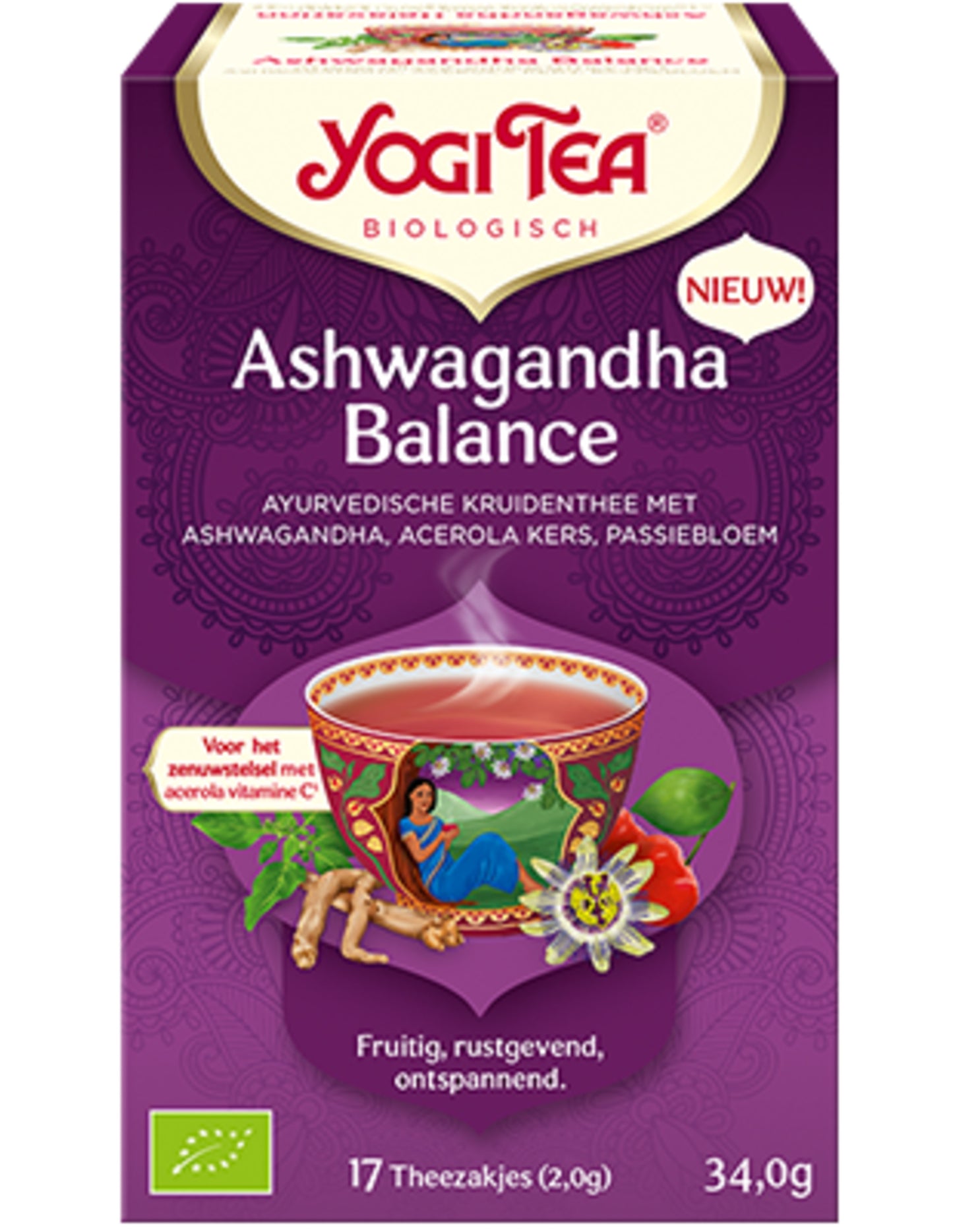 Image for yogi-tea-ashwagandha-balance-bio-tray-6-stuks_1.jpg