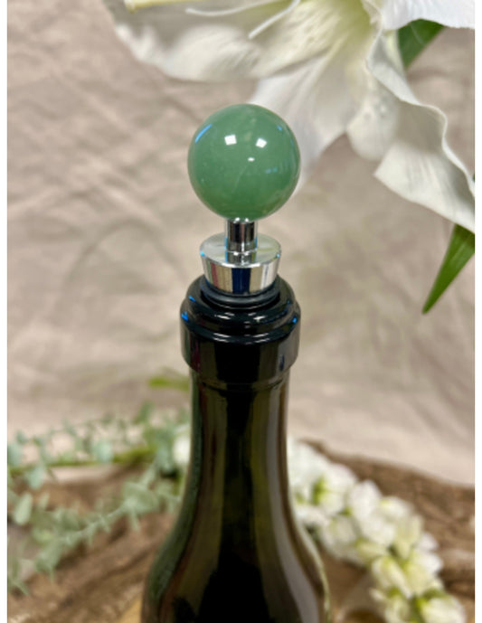 Image for aventurijn-groen-wijnstopper-bol_1.jpg