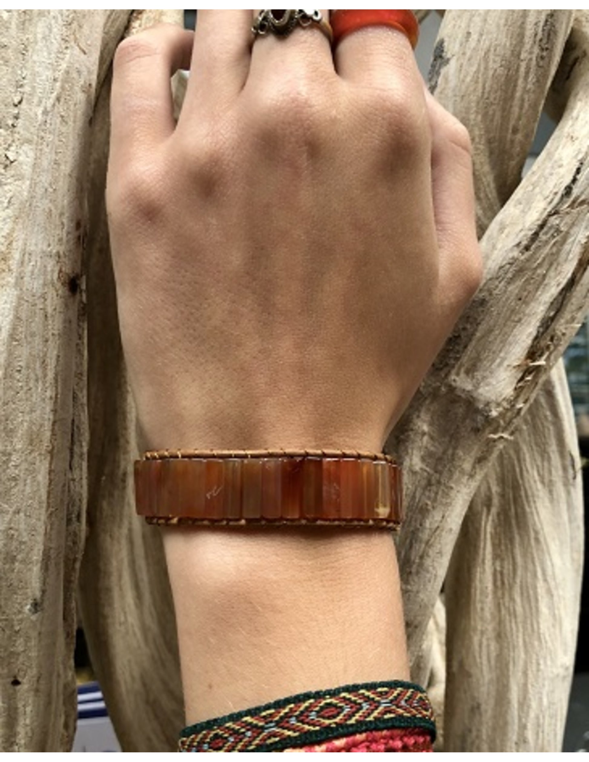 Image for carneool-leren-armband-gipsy-style_3.jpg