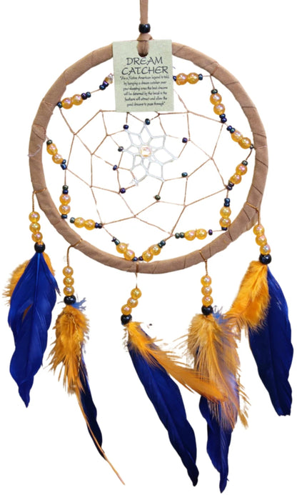 Image for dromenvanger-17-cm-ster-met-kralen-en-veren.jpg