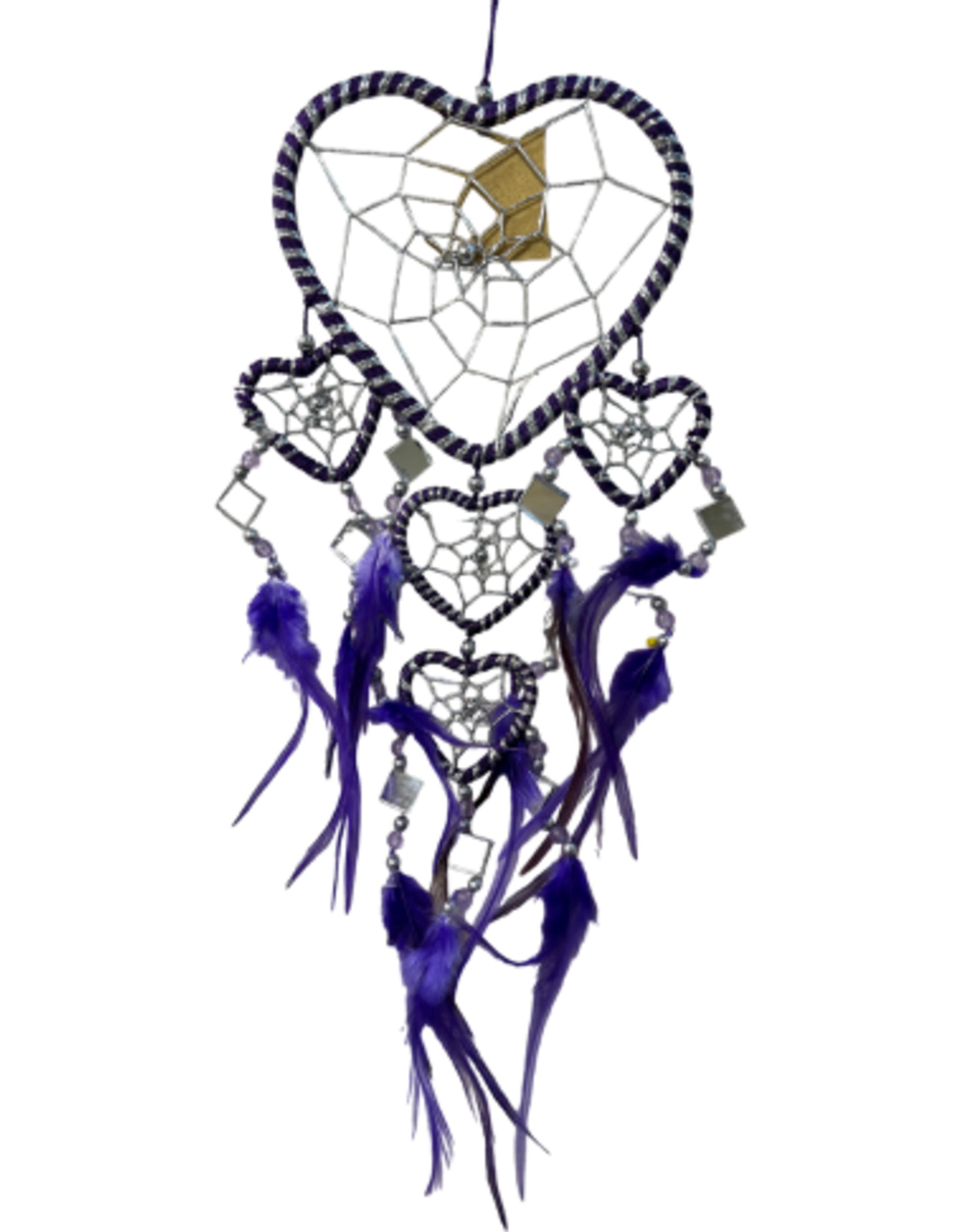 Image for dromenvanger-hartje-met-spiegels-paars-11-cm-dreamcatcher.jpg