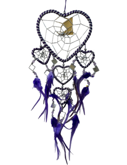 Image for dromenvanger-hartje-met-spiegels-paars-11-cm-dreamcatcher.jpg