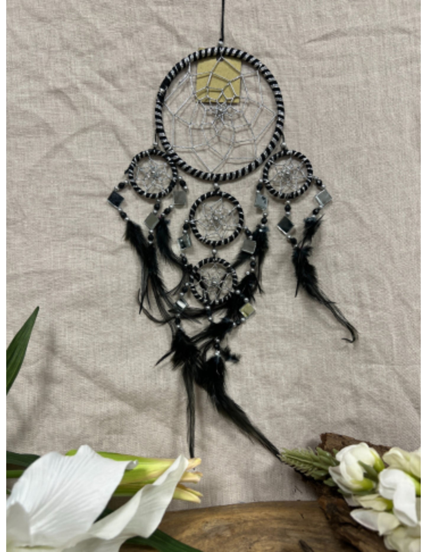 Image for dromenvanger-spiegel-11cm-zwart-dreamcatcher_4.jpg