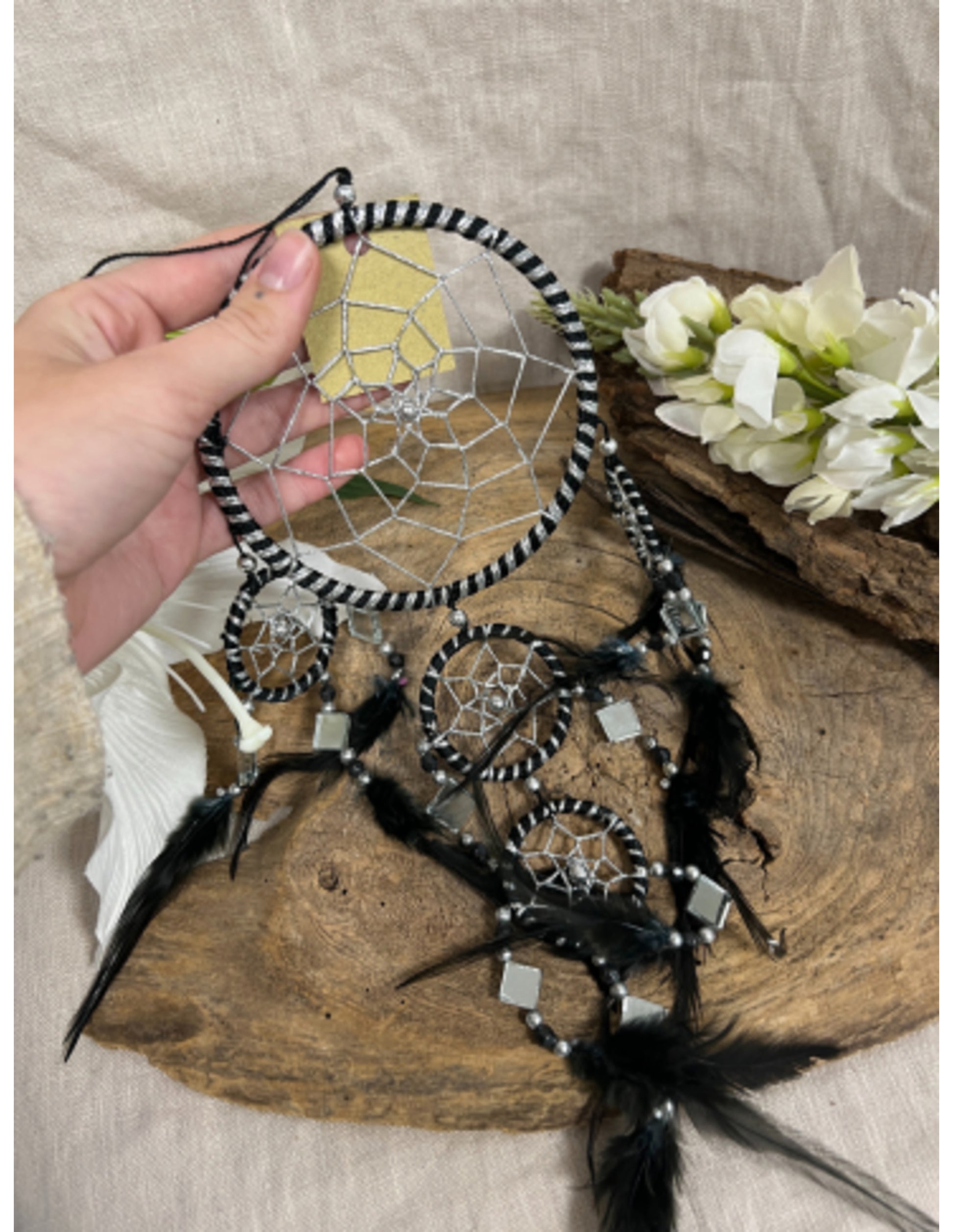 Image for dromenvanger-spiegel-11cm-zwart-dreamcatcher_2.jpg