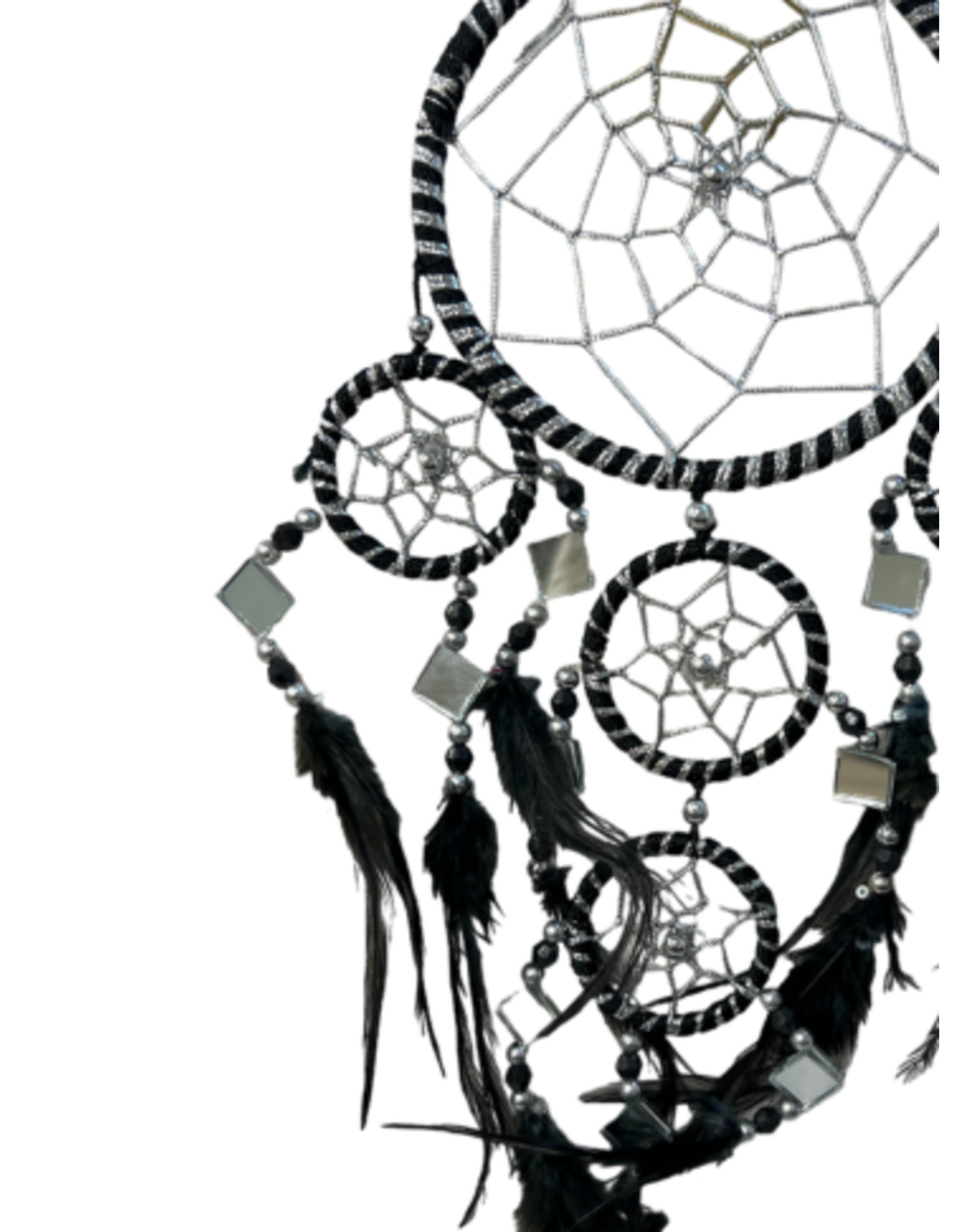 Image for dromenvanger-spiegel-11cm-zwart-dreamcatcher_3.jpg
