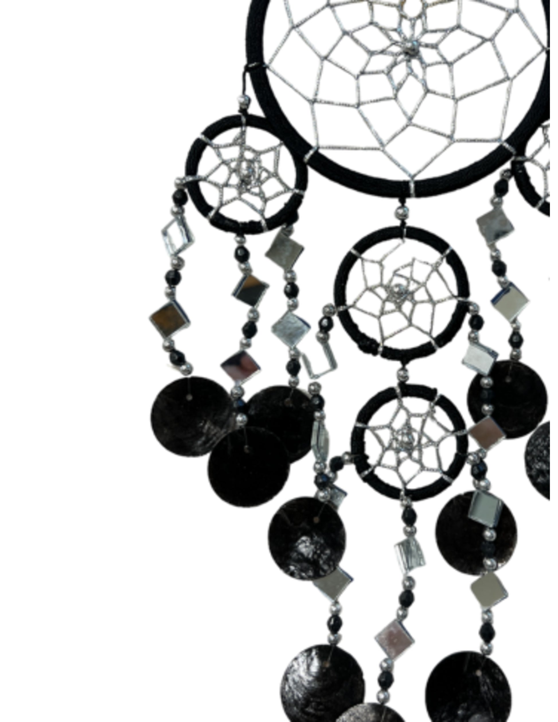 Image for dromenvanger-spiegel-schelp-11-cm-zwart-dream-catcher_2.jpg