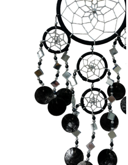 Image for dromenvanger-spiegel-schelp-11-cm-zwart-dream-catcher_2.jpg