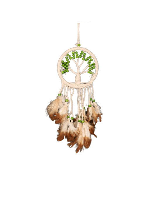Image for dromenvanger-tree-of-life-groene-kralen-9cm-dreamcatcher.jpg