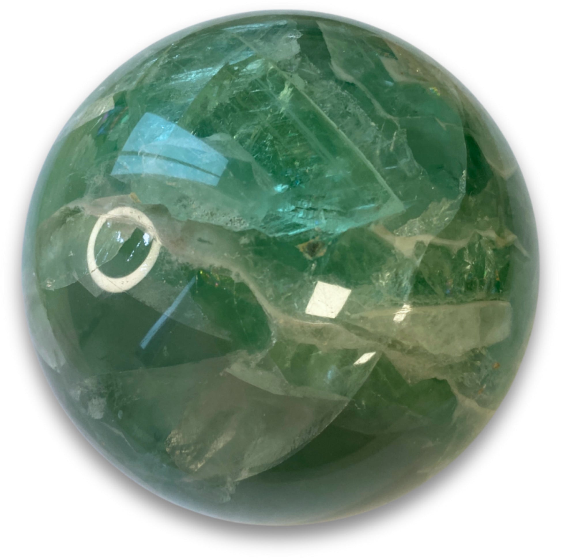 Image for edelsteenbol-fluoriet-groen-nr163.jpg