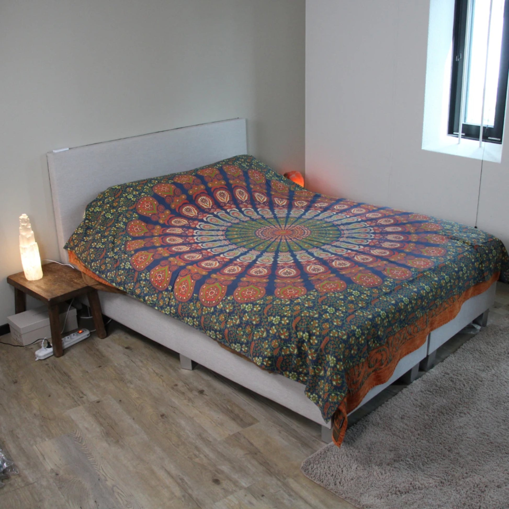 Image for grandfoulard-505-mandala-blauw-groen-en-oranje_1.jpg