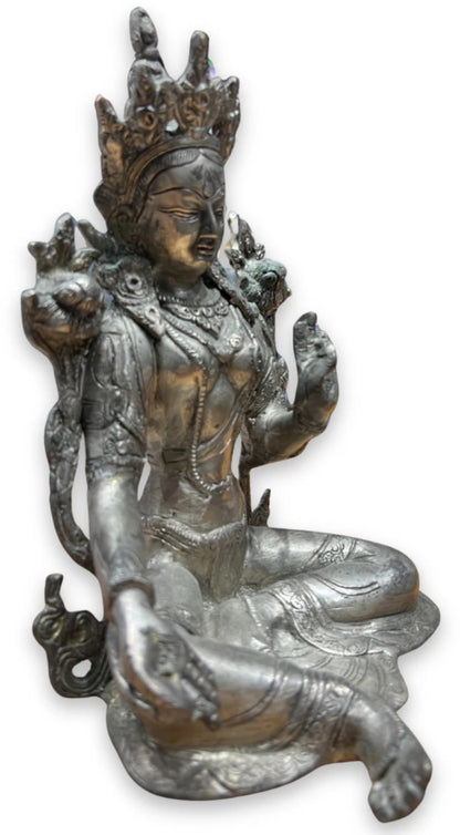 Image for groene-tara-bronzen-beeld-zilverkleurig_2.jpg