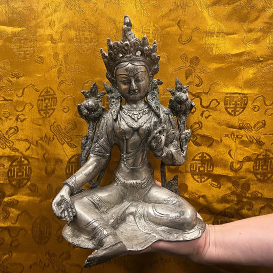 Image for groene-tara-bronzen-beeld-zilverkleurig_1.jpg