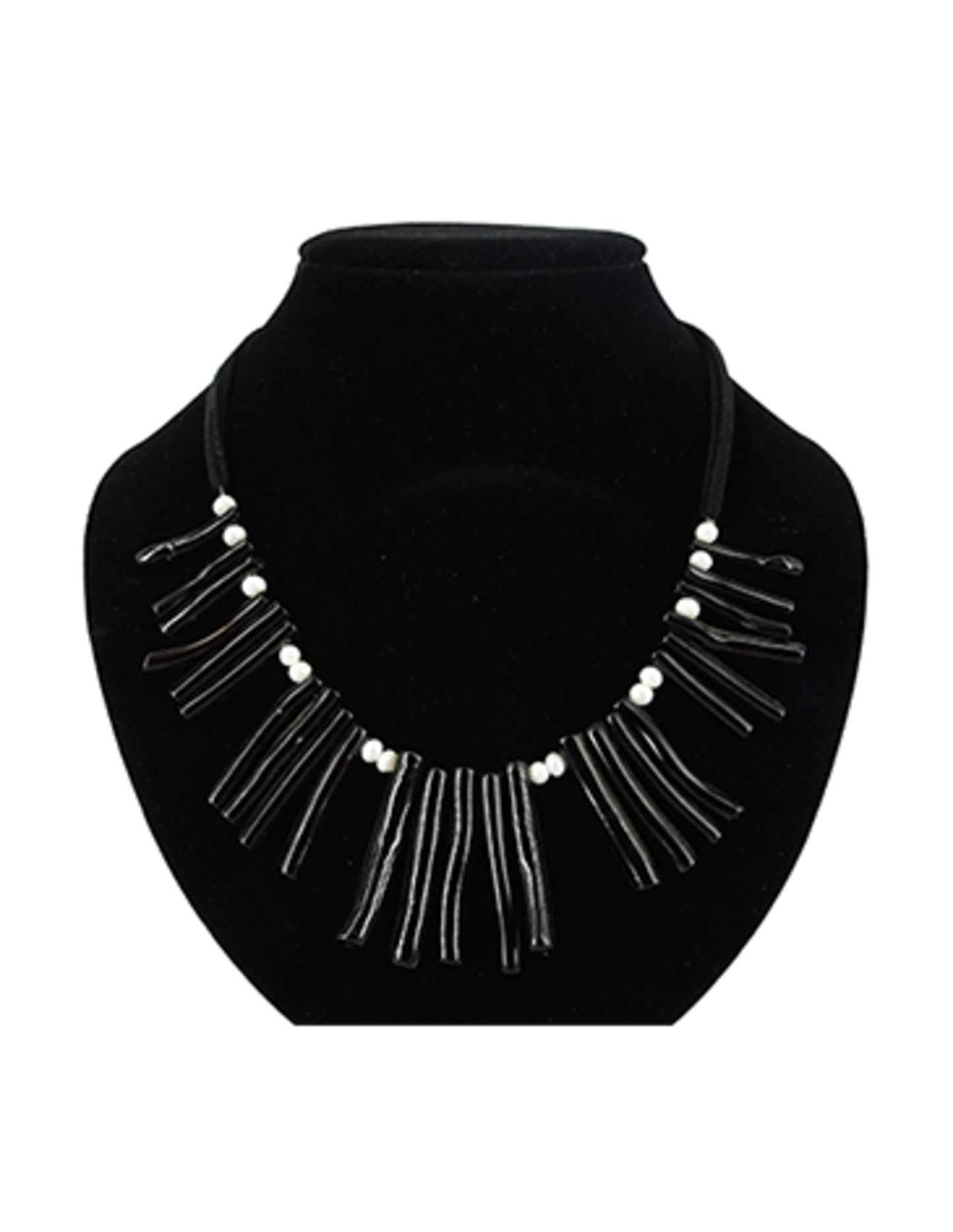 Image for koraal-zwart-ketting-imitatie-met-parels.jpg