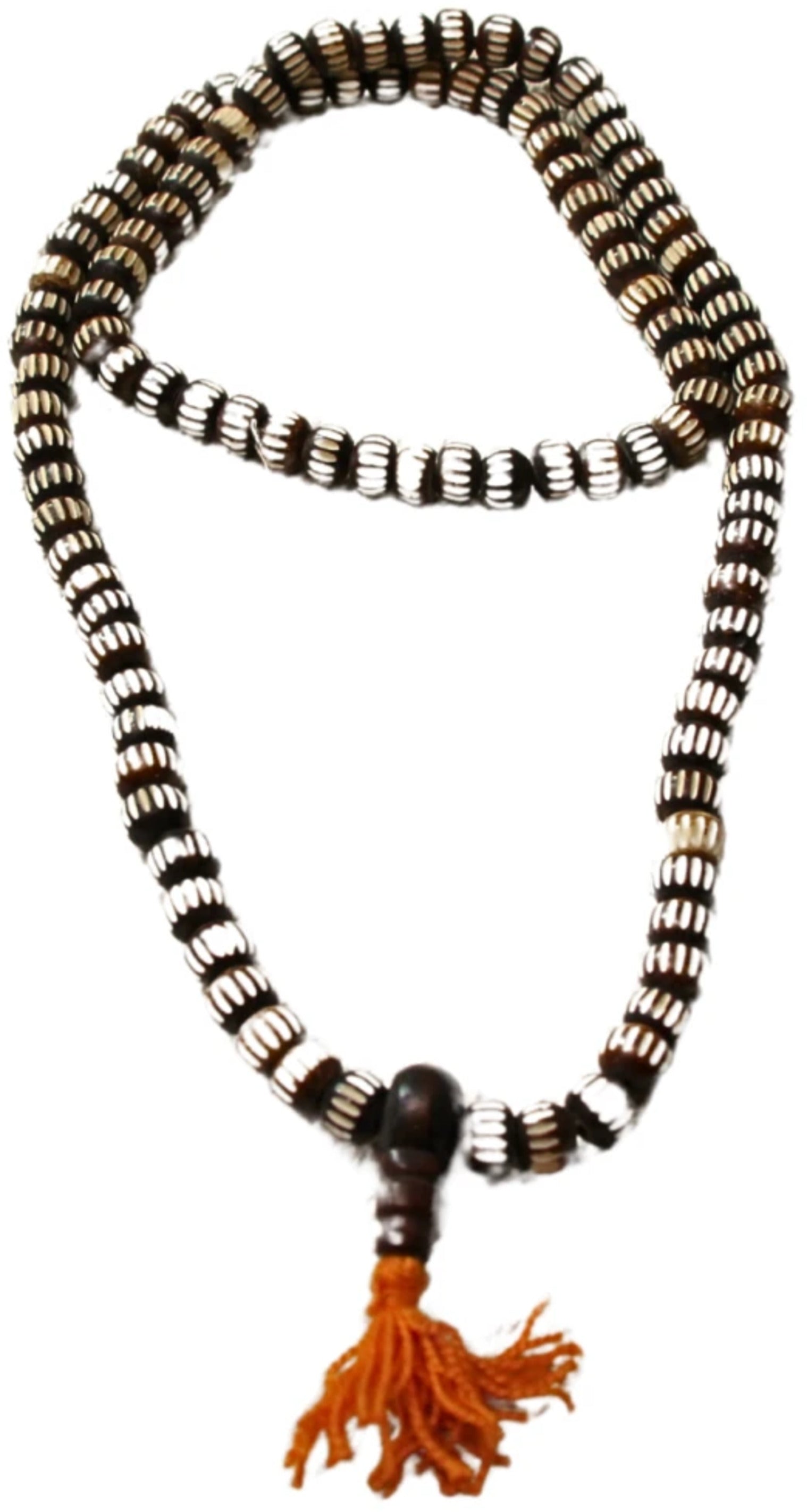 Image for mala-been-tweekleurig-streepjes-35-cm-zwartwit-oranje-kwast.jpg