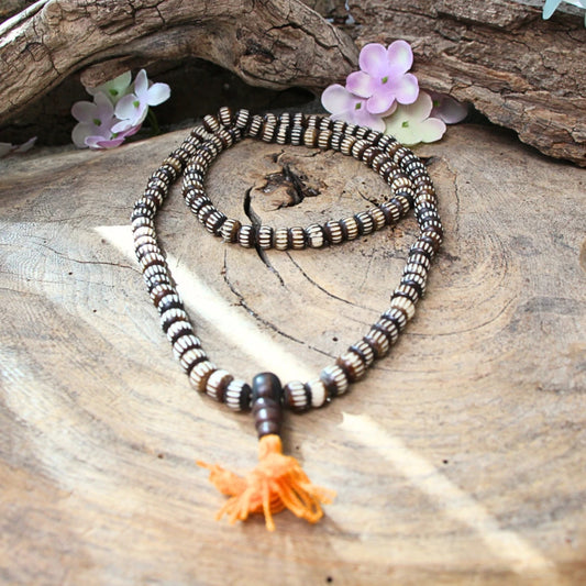 Image for mala-been-tweekleurig-streepjes-35-cm-zwartwit-oranje-kwast_3.jpg