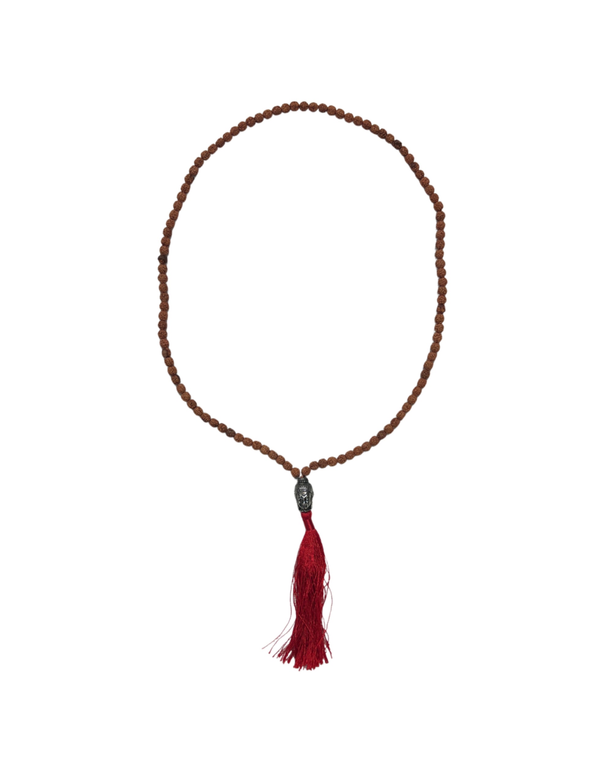 Image for mala-ketting-rhudraksha-boeddha-hoofd-rode-kwast-35-cm.jpg
