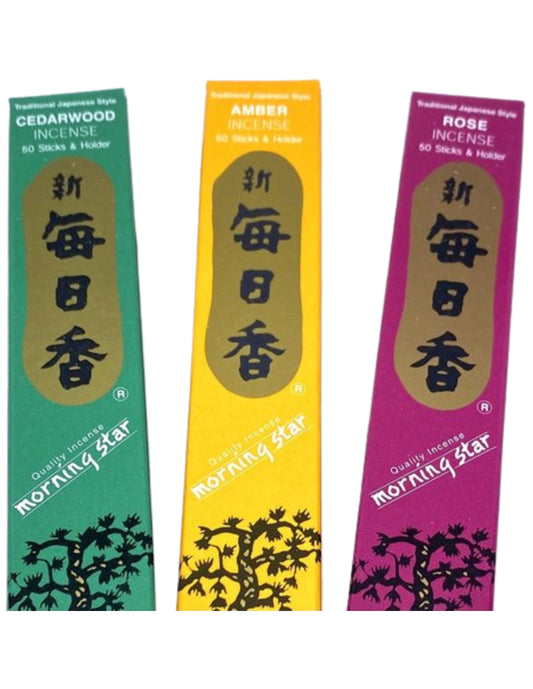 Image for morning-star-voordeelpakket-wierook-stokjes-cedarwood-amber-rose.jpg