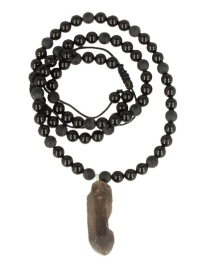 Image for obsidiaan-zwart-kralenketting-mannen-met-rookwarts-ruwe-punt.jpg