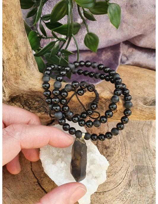 Image for obsidiaan-zwart-kralenketting-mannen-met-rookwarts-ruwe-punt_3.jpg