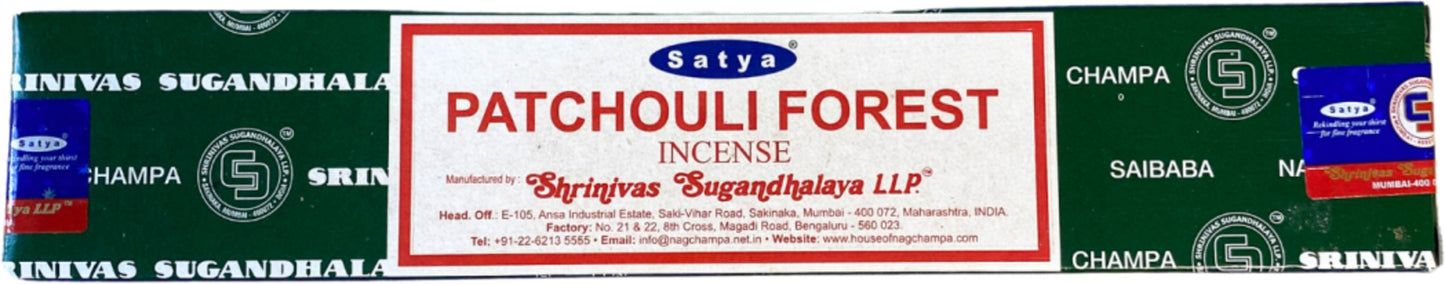 Image for patchouli-forest-wierook-stokjes-15-grams-satya.jpg